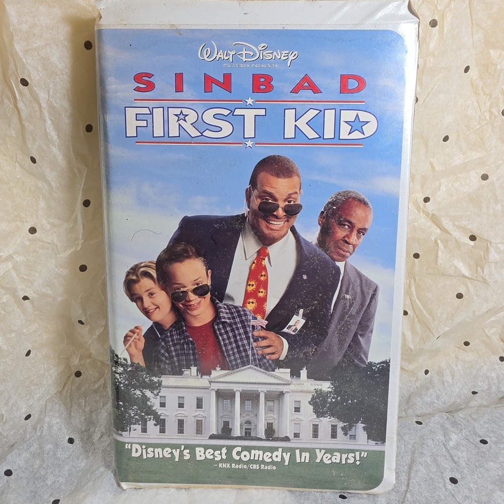 Disney First Kid VHS Movie Sinbad PG White Clamshell Case 1996 Family Comedy